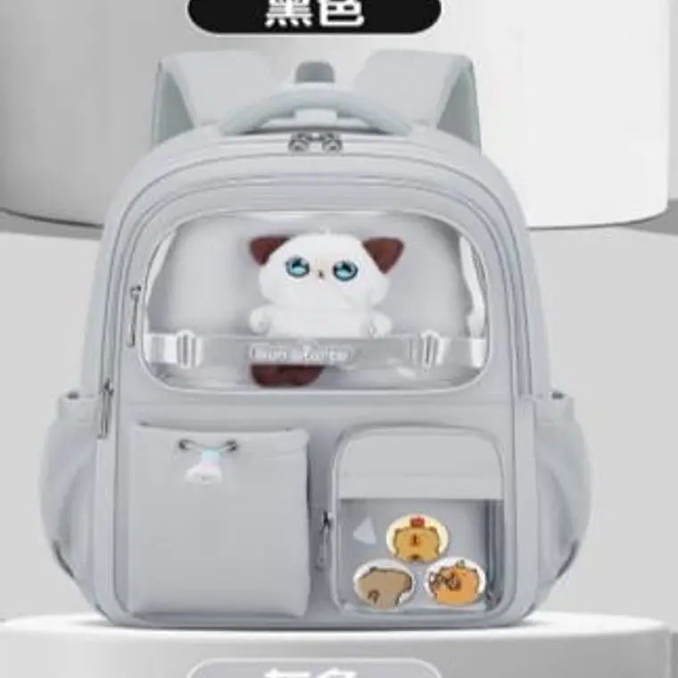 MOCHILA KAWAII SUN STARTS PREMIUM CON LLAVERO Y PIINES MOD# Y2763 4