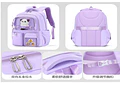 MOCHILA KAWAII SUN STARTS PREMIUM CON LLAVERO Y PIINES MOD# Y2763