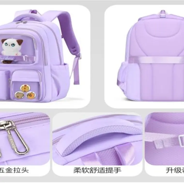 MOCHILA KAWAII SUN STARTS PREMIUM CON LLAVERO Y PIINES MOD# Y2763 5