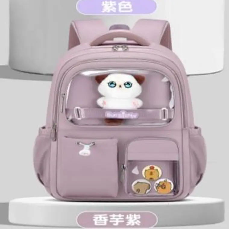 MOCHILA KAWAII SUN STARTS PREMIUM CON LLAVERO Y PIINES MOD# Y2763 7