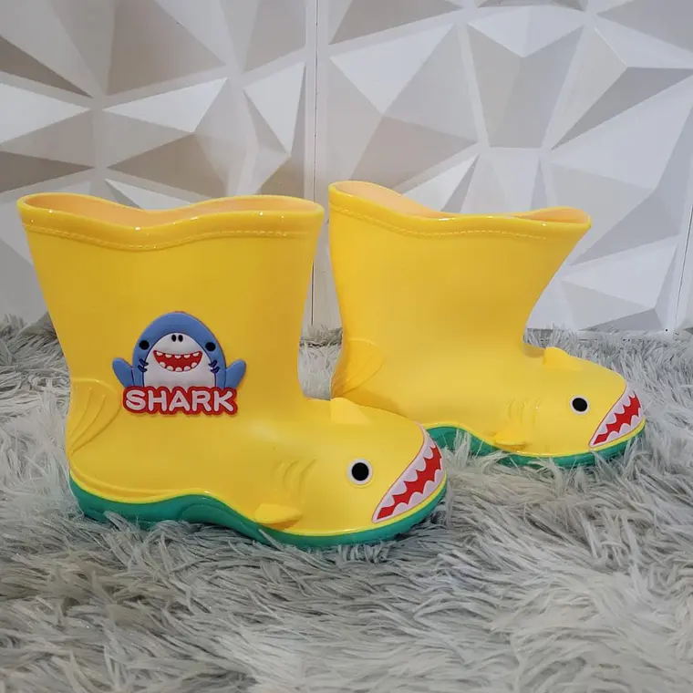 🌧️ BOTAS PARA LLUVIA DISEÑO SHARK/TIBURÓN MOD# 101 🦈 5
