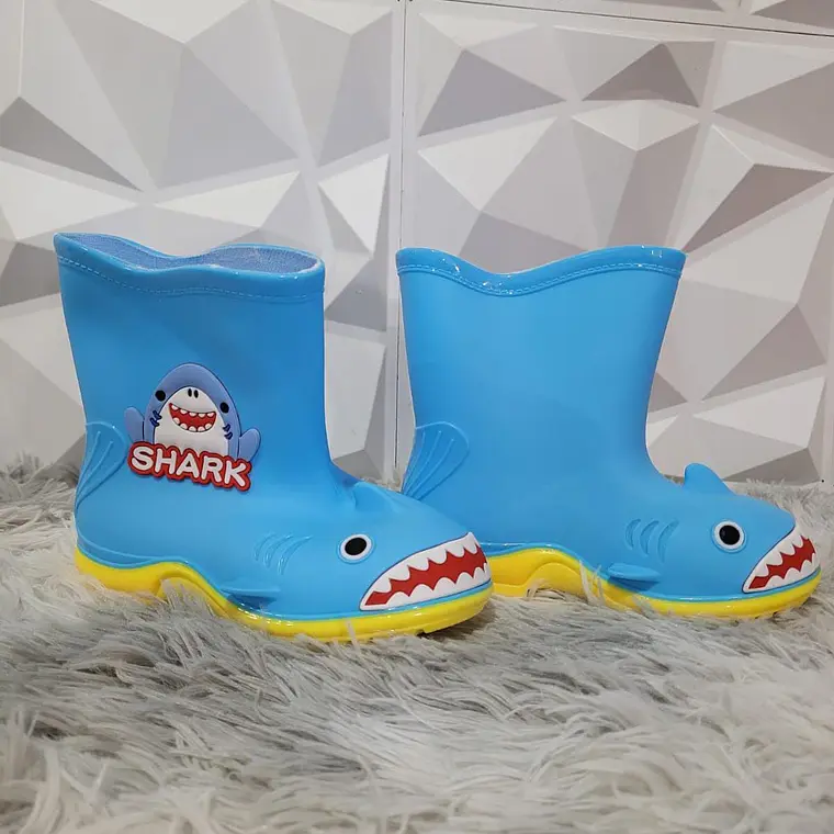 🌧️ BOTAS PARA LLUVIA DISEÑO SHARK/TIBURÓN MOD# 101 🦈 6