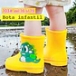 BOTAS PARA LA LLUVIA DISEÑO DINOS KAWAII MOD #103 - Miniatura 3
