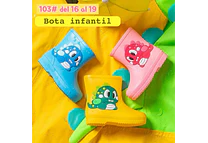 BOTAS PARA LA LLUVIA DISEÑO DINOS KAWAII MOD #103