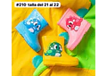BOTAS  21 AL 22 PARA LA LLUVIA DISEÑO DINOS KAWAII  MOD #210