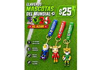 LLAVEROS MASCOTAS DEL MUNDIAL 2026 (AL AZAR) 🌍💫
