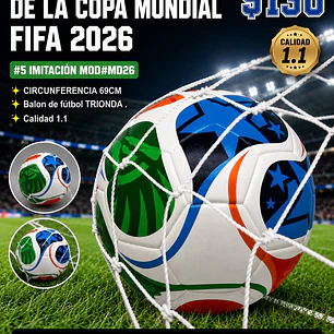 BALON 1.1 DE LA COPA MUNDIAL FIFA  2026 #5 IMITACIÓN MOD#MD26