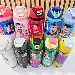 TERMO FREESIP OWALA DISEÑO CRISTIANO Y MESSI DE 1000ML MUNDIAL MOD# LML-066 ⚽
