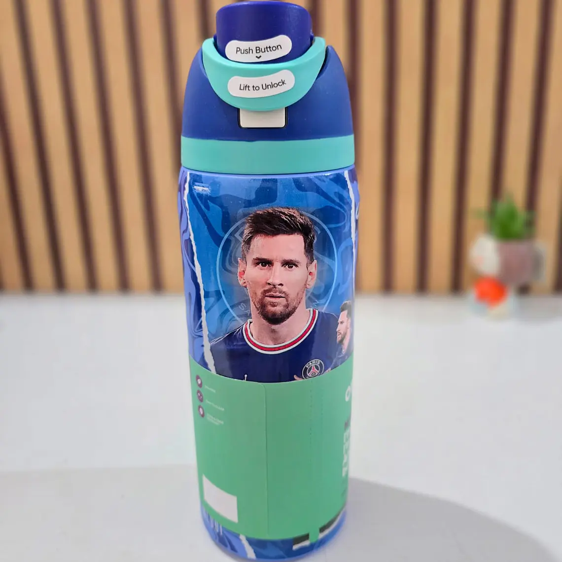 TERMO FREESIP OWALA DISEÑO CRISTIANO Y MESSI DE 1000ML MUNDIAL MOD# LML-066 ⚽ 8