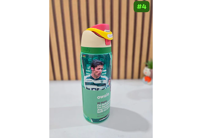 TERMO FREESIP OWALA DISEÑO CRISTIANO Y MESSI DE 1000ML MUNDIAL MOD# LML-066 ⚽