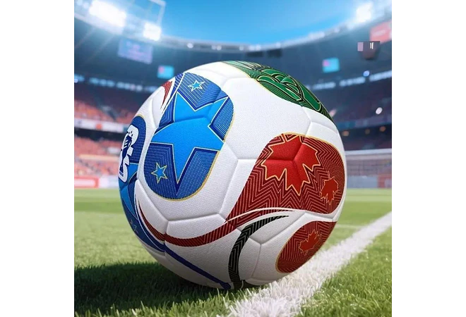 ⚽#5 BALÓN DE FUTBOL SIN LOGO INSPIRADO EN LA COPA MUNDIAL CON RED🏆2026 MOD# AQ2510030