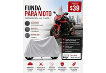 FUNDA CUBRE POLVO/LLUVIA PARA MOTO XL