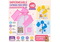 IMPERMEABLE INFANTIL DISEÑO CAPYBARA MOD #TTN-208