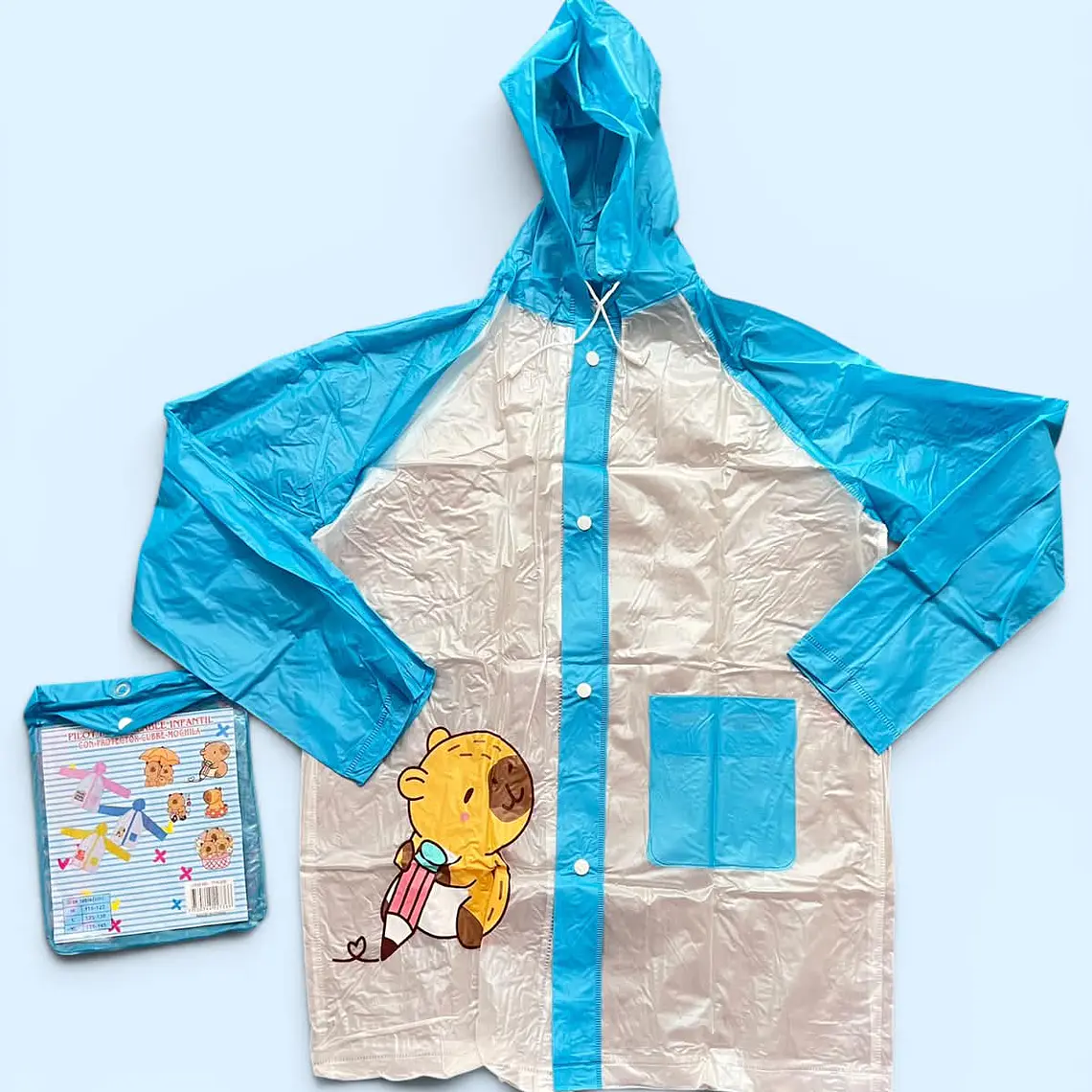 IMPERMEABLE INFANTIL DISEÑO CAPYBARA MOD #TTN-208 4