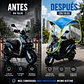 TOLDO PARA MOTO (COLORES LISOS CON CONTORNO FOSFORESCENTE) MOD #HF304001 - Miniatura 4