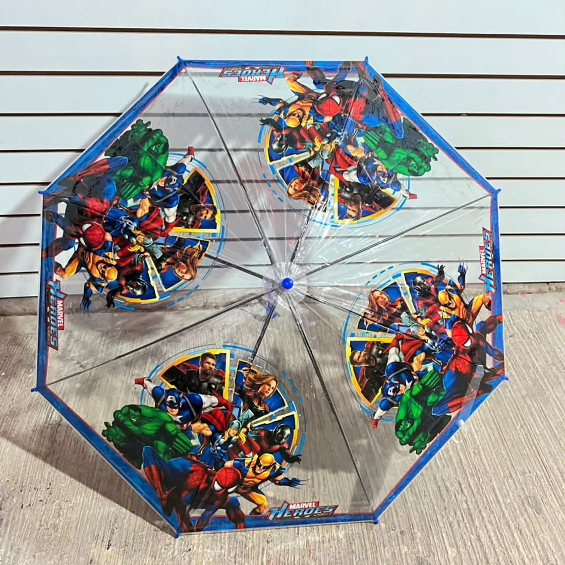 SOMBRILLA TRANSPARENTE  PLASTICO NIÑOS PERSONAJES MOD# 02 2