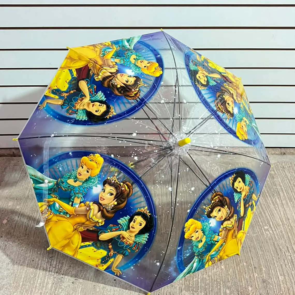 SOMBRILLA TRANSPARENTE  PLASTICO NIÑOS PERSONAJES MOD# 02 7