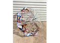 SOMBRILLA TRANSPARENTE  PLASTICO NIÑOS PERSONAJES MOD# 02