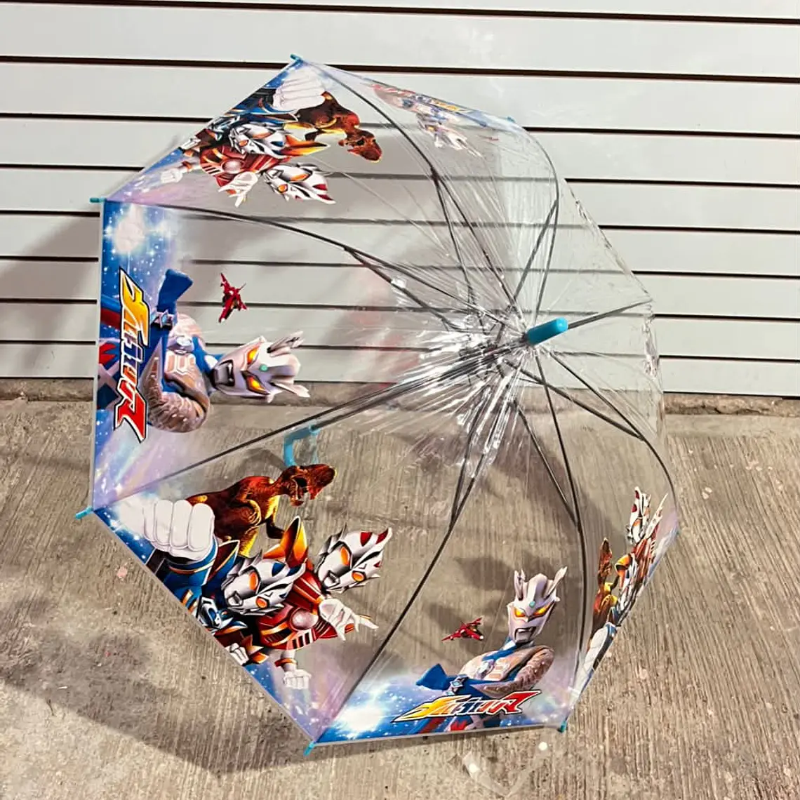 SOMBRILLA TRANSPARENTE  PLASTICO NIÑOS PERSONAJES MOD# 02 8