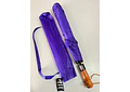 ☔SOMBRILLA JUMBO AUTOMÁTICA CON MACANA TIPO MADERA DE BOLSILLO COLORES LISOS MOD# S-3L 🌧️