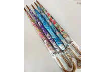 SOMBRILLA  MEDIANA ESTAMPADA FLORES MOD# S-25F