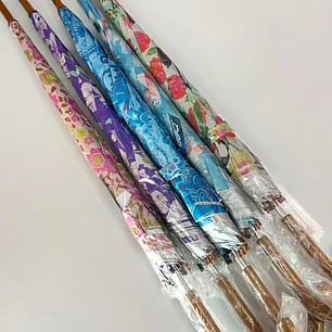 SOMBRILLA  MEDIANA ESTAMPADA FLORES MOD# S-25F