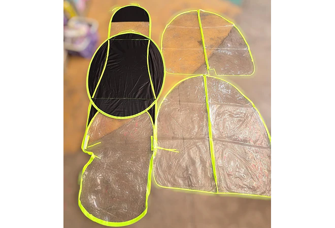 TOLDO COMPLETO PARA MOTO CON PROTECCION PARA LATERALES MOD# 12