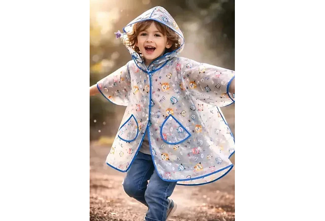 IMPERMEABLE PARA NIÑOS  EXECELENTE CALIDA  ESTAMPADO ANIMALITOS DE 2 A 8 AÑOS MOD# A071
