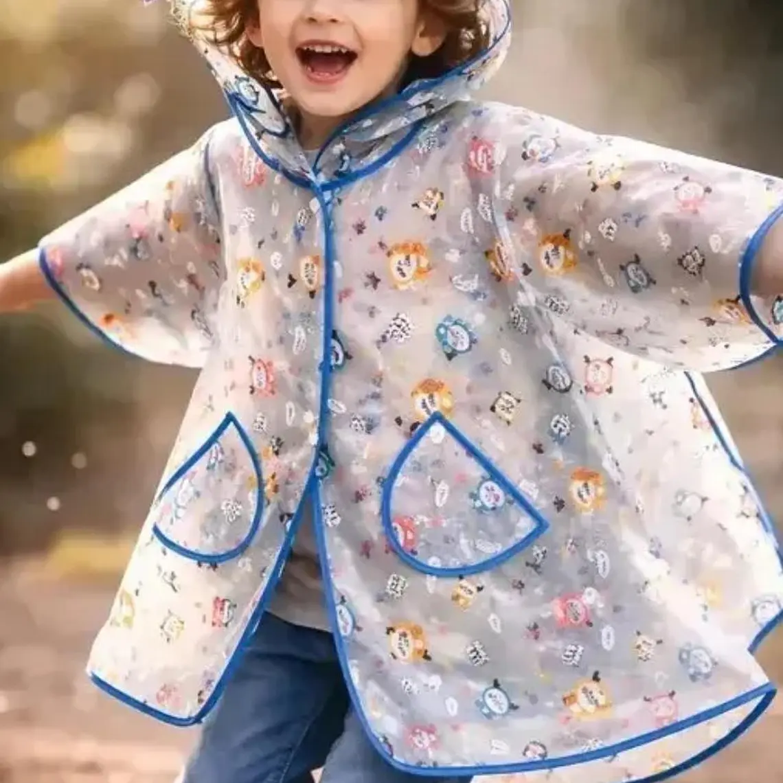 IMPERMEABLE PARA NIÑOS  EXECELENTE CALIDA  ESTAMPADO ANIMALITOS DE 2 A 8 AÑOS MOD# A071 3
