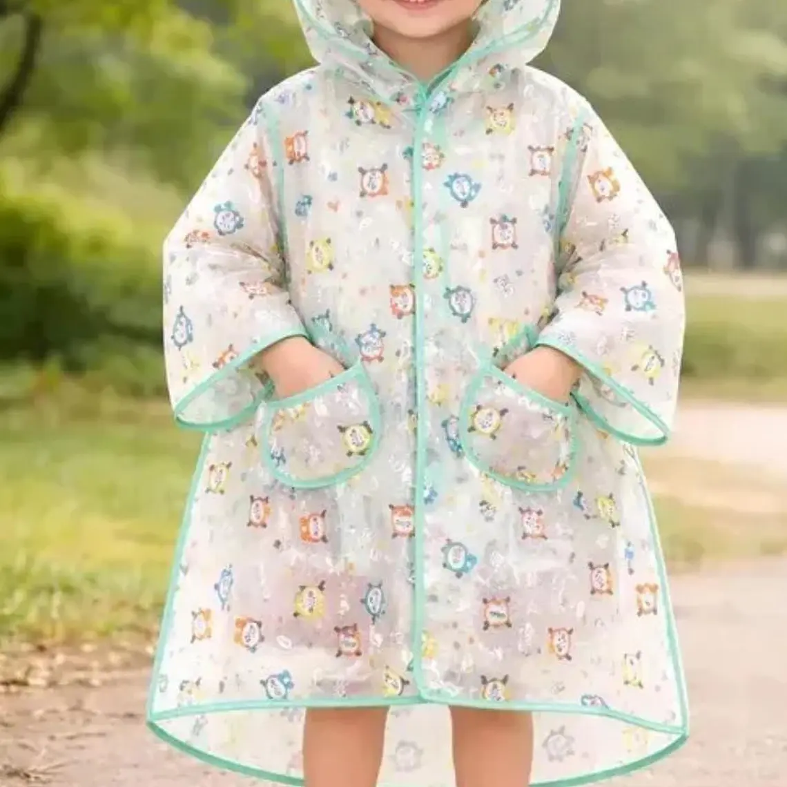 IMPERMEABLE PARA NIÑOS  EXECELENTE CALIDA  ESTAMPADO ANIMALITOS DE 2 A 8 AÑOS MOD# A071 5