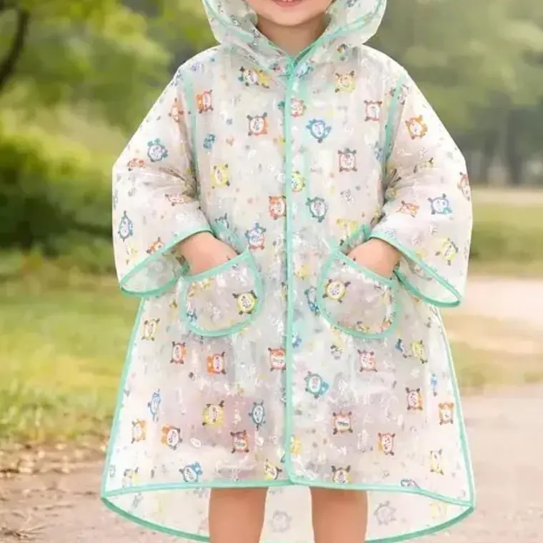 IMPERMEABLE PARA NIÑOS  EXECELENTE CALIDA  ESTAMPADO ANIMALITOS DE 2 A 8 AÑOS MOD# A071 5