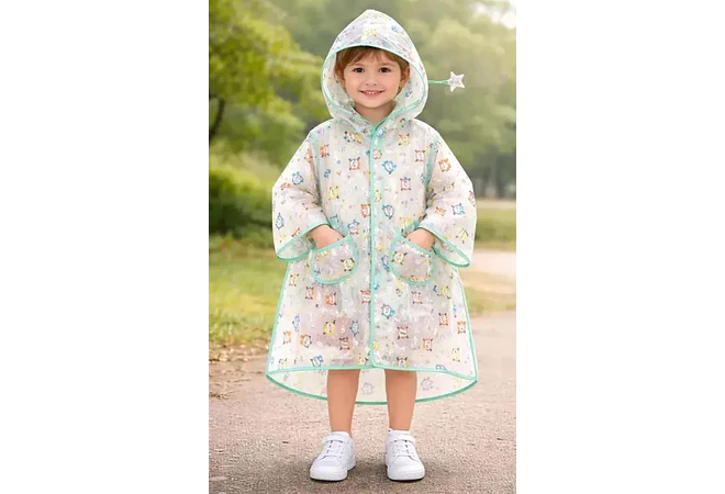 IMPERMEABLE PARA NIÑOS  EXECELENTE CALIDA  ESTAMPADO ANIMALITOS DE 2 A 8 AÑOS MOD# A071