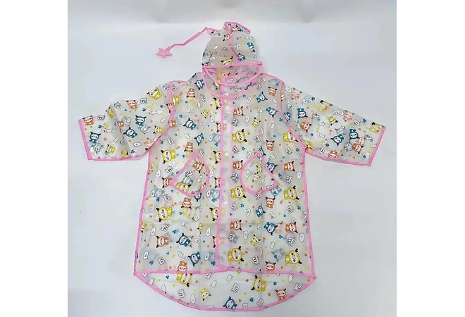 IMPERMEABLE PARA NIÑOS  EXECELENTE CALIDA  ESTAMPADO ANIMALITOS DE 2 A 8 AÑOS MOD# A071