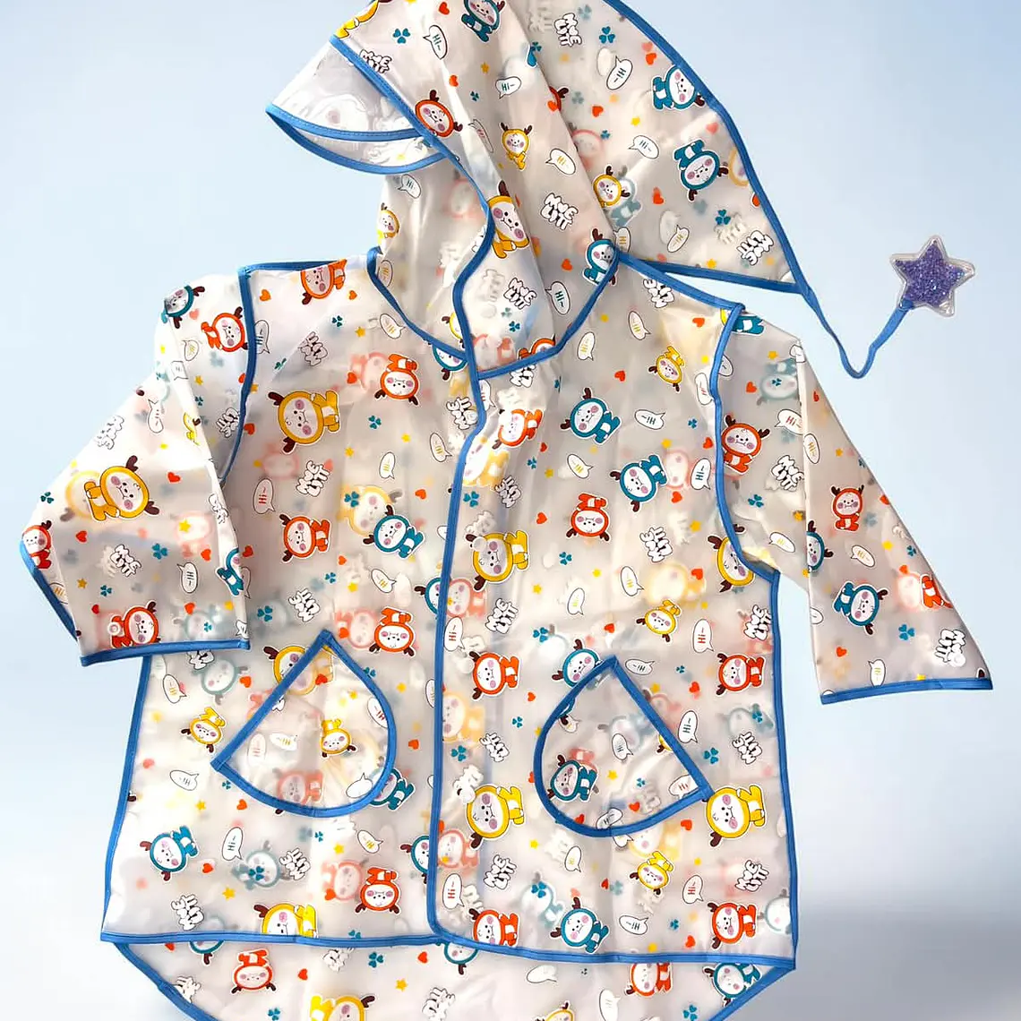 IMPERMEABLE PARA NIÑOS  EXECELENTE CALIDA  ESTAMPADO ANIMALITOS DE 2 A 8 AÑOS MOD# A071 9