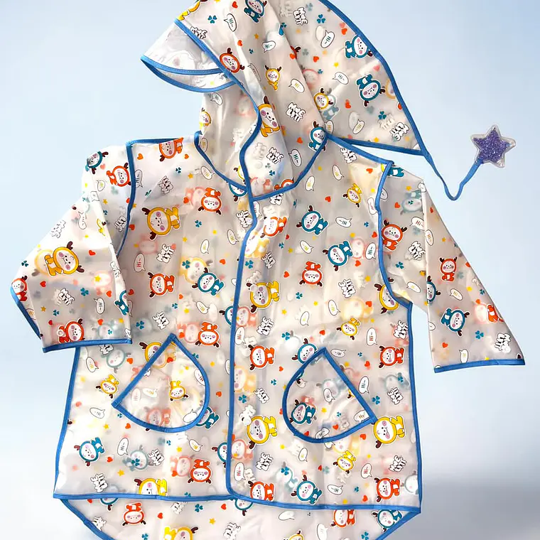 IMPERMEABLE PARA NIÑOS  EXECELENTE CALIDA  ESTAMPADO ANIMALITOS DE 2 A 8 AÑOS MOD# A071 9