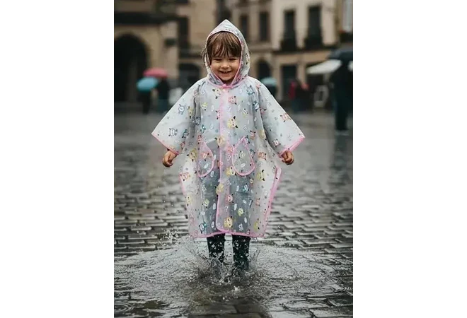 IMPERMEABLE PARA NIÑOS  EXECELENTE CALIDA  ESTAMPADO ANIMALITOS DE 2 A 8 AÑOS MOD# A071
