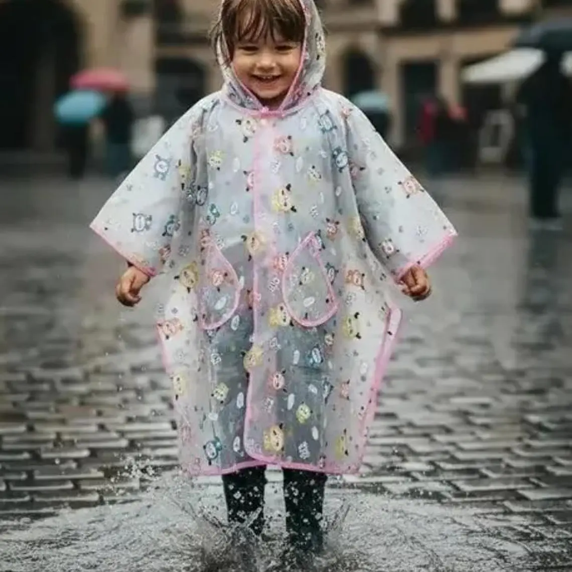 IMPERMEABLE PARA NIÑOS  EXECELENTE CALIDA  ESTAMPADO ANIMALITOS DE 2 A 8 AÑOS MOD# A071 10