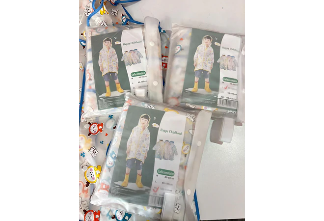 IMPERMEABLE PARA NIÑOS  EXECELENTE CALIDA  ESTAMPADO ANIMALITOS DE 2 A 8 AÑOS MOD# A071