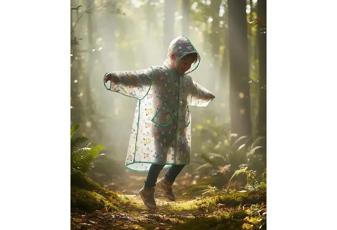 IMPERMEABLE PARA NIÑOS  EXECELENTE CALIDA  ESTAMPADO ANIMALITOS DE 2 A 8 AÑOS MOD# A071
