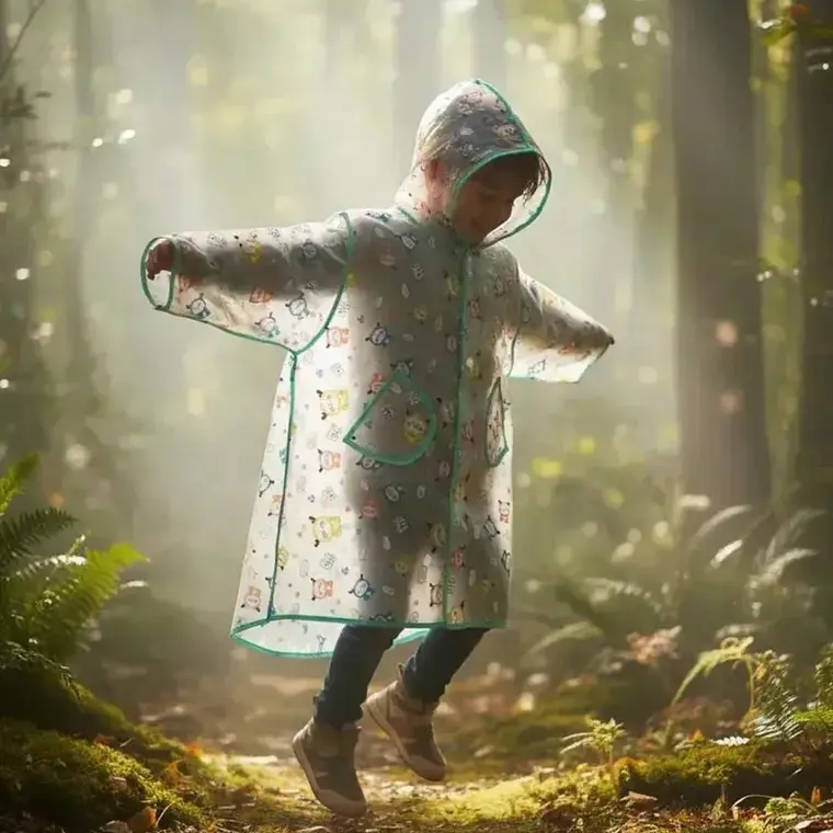 IMPERMEABLE PARA NIÑOS  EXECELENTE CALIDA  ESTAMPADO ANIMALITOS DE 2 A 8 AÑOS MOD# A071 13
