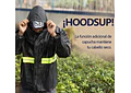 IMPERMEABLE CHAMARRA Y PANTALÓN HGQ FRANJA AMARILLA REFLEJANTE MOD# IMO22