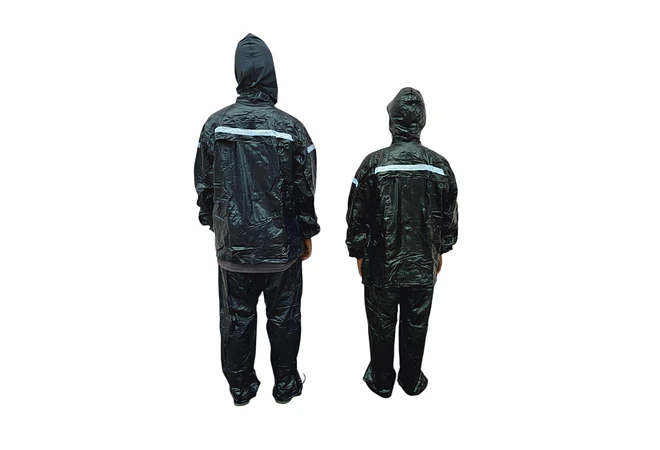 IMPERMEABLE CHAMARRA Y PANTALÓN HGQ FRANJA AMARILLA REFLEJANTE MOD# IMO22