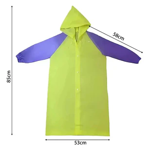 IMPERMEABLE PARA NIÑOS BICOLOR DE 7 A 14 AÑOS MOD #104