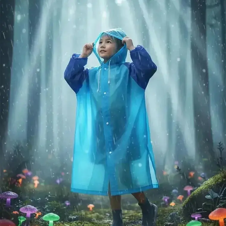 IMPERMEABLE PARA NIÑOS BICOLOR DE 7 A 14 AÑOS MOD #104 4