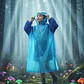 IMPERMEABLE PARA NIÑOS BICOLOR DE 7 A 14 AÑOS MOD #104 - Miniatura 4