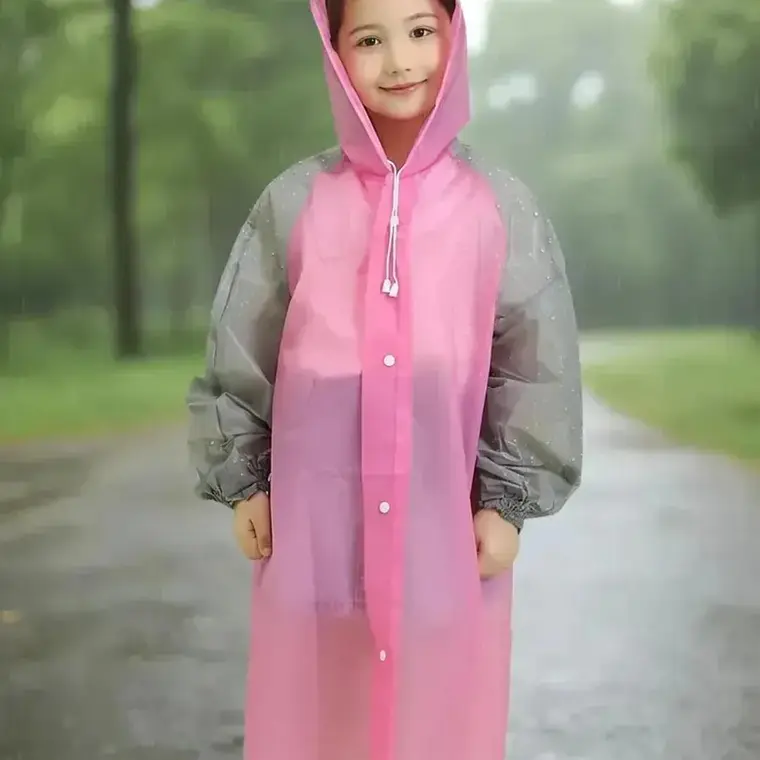IMPERMEABLE PARA NIÑOS BICOLOR DE 7 A 14 AÑOS MOD #104 5