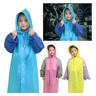 IMPERMEABLE PARA NIÑOS BICOLOR DE 7 A 14 AÑOS MOD #104