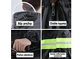 IMPERMEABLE CHAMARRA Y PANTALÓN HGQ FRANJA AMARILLA REFLEJANTE MOD# IMO22