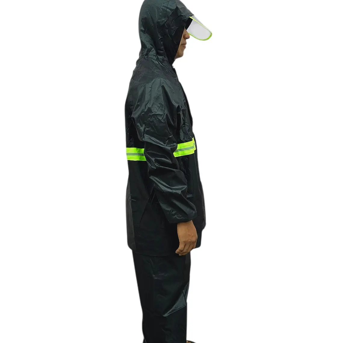 IMPERMEABLE CHAMARRA Y PANTALÓN HGQ FRANJA AMARILLA REFLEJANTE MOD# IMO22 8