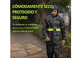 IMPERMEABLE CHAMARRA Y PANTALÓN HGQ FRANJA AMARILLA REFLEJANTE MOD# IMO22